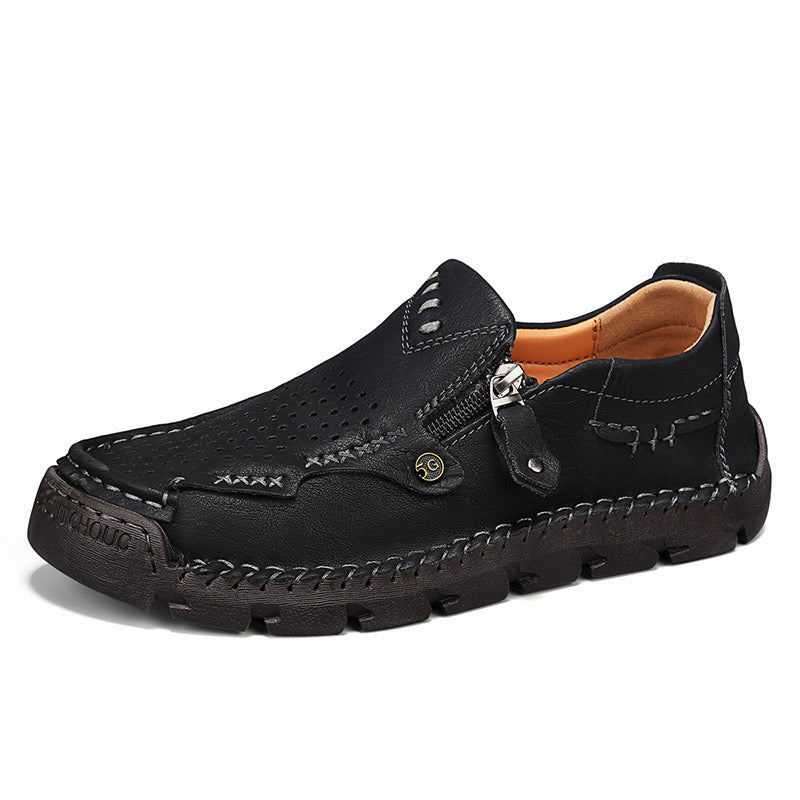⏰Promotion - 50% OFF🔥GARB® Men Casual Leather Loafer Summer Flat Soft Light Shoes