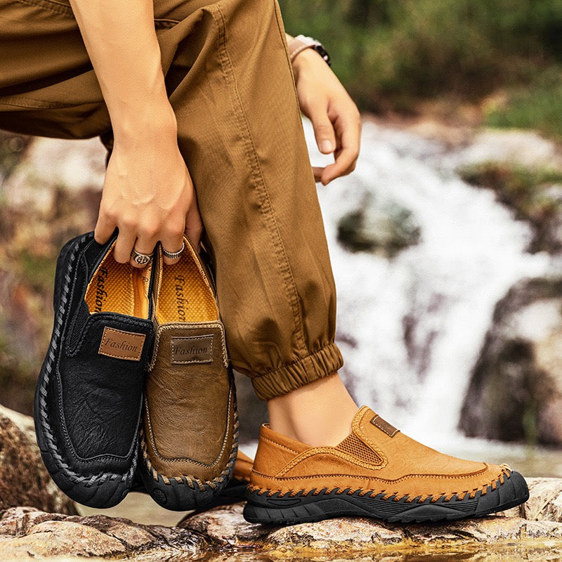 ⏰Last Day! 45% OFF 🔥GARB®Men's Handmade Genuine Leather Orthopedic Outdoor Loafers