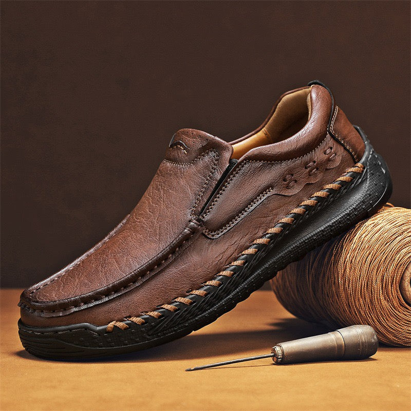 ⏰Promotion - 50% OFF🔥GARB®Men's Orthopedic Loafers – Handcrafted Leather, Wide Toe Box & Arch Support
