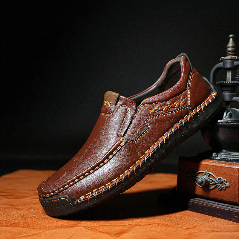 ⏰Promotion - 50% OFF🔥GARB® Men’s Premium Leather Loafers - Arch Support & Wide Fit Slip-On Shoes