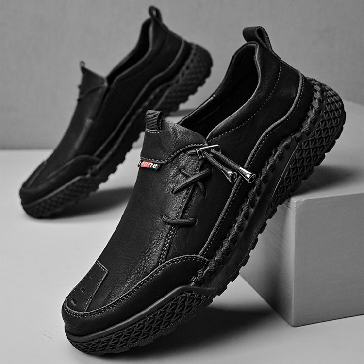 GARB®Men's Handmade Genuine Leather Glue-Free Slip-on Orthopedic Shoes