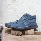 (⏰LAST DAY - 50% OFF🛒)Men's Retro Hand-Stitched Pigskin Boots – Wide Toe, Breathable, Non-Slip, Arch Support, Memory Foam Insole, Lightweight & Comfortable for Walking & Driving