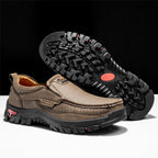 Mitchell Shoes Men's Non-slip Walking Leather Lightweight Breathable Casual Loafers