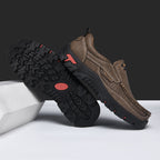 Mitchell Shoes Men's Non-slip Walking Leather Lightweight Breathable Casual Loafers