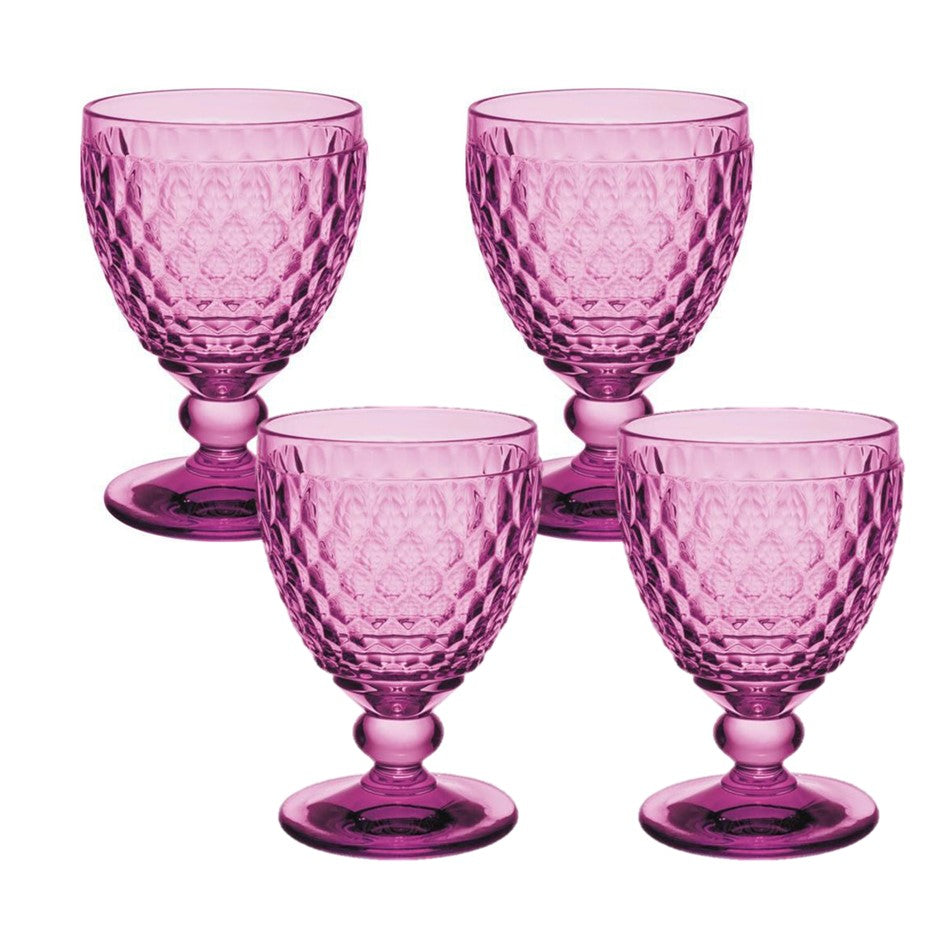 Boston Colored - Berry Water Goblet (Set of 4)