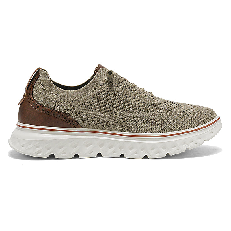 ⏰LAST DAY - 50% OFF🛒Men's Hands Free Slip On Oxford Shoes – Ultra Comfortable knitted fabric shoes, Lightweight Casual Walking Sneakers, Comfortable Dress Shoes, Mesh Urban Shoes for Business & Daily Wear