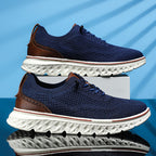 ⏰LAST DAY - 50% OFF🛒Men's Hands Free Slip On Oxford Shoes – Ultra Comfortable knitted fabric shoes, Lightweight Casual Walking Sneakers, Comfortable Dress Shoes, Mesh Urban Shoes for Business & Daily Wear