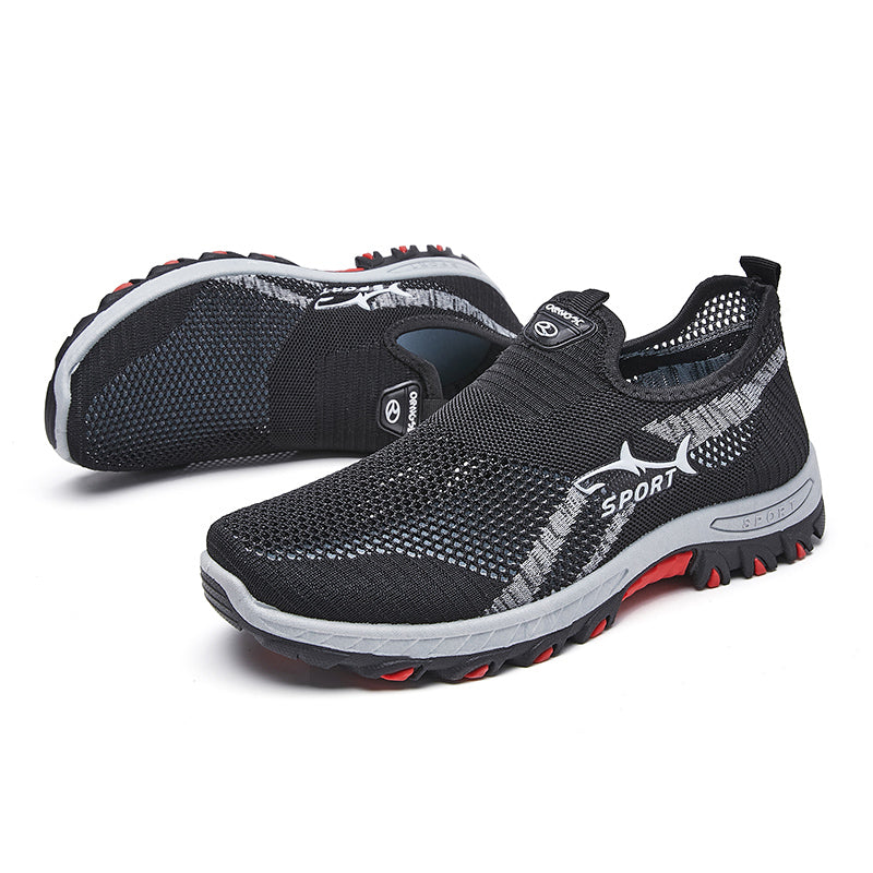 Men’s New Breathable Orthopedic Walking Shoes– Soft Inner Lining, Flexible Fit & Slip-Resistant Sole