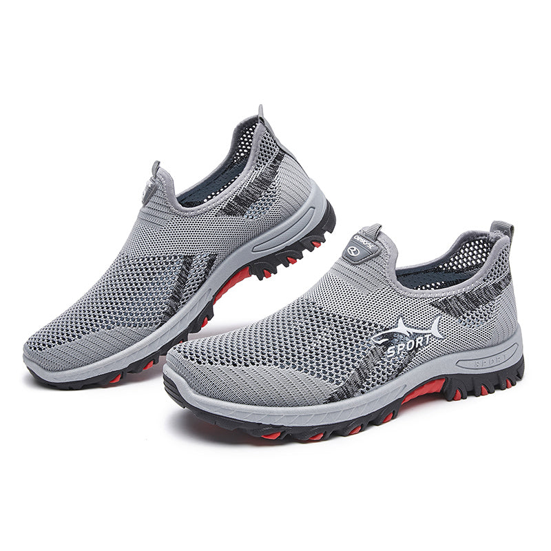 Men’s New Breathable Orthopedic Walking Shoes– Soft Inner Lining, Flexible Fit & Slip-Resistant Sole