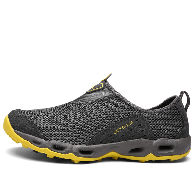 ⏰LAST DAY-50% OFF🛒 Men’s Lightweight Slip-On Barefoot Water Shoes – Breathable Mesh, Quick-Dry, Anti-Slip for Hiking & Outdoors