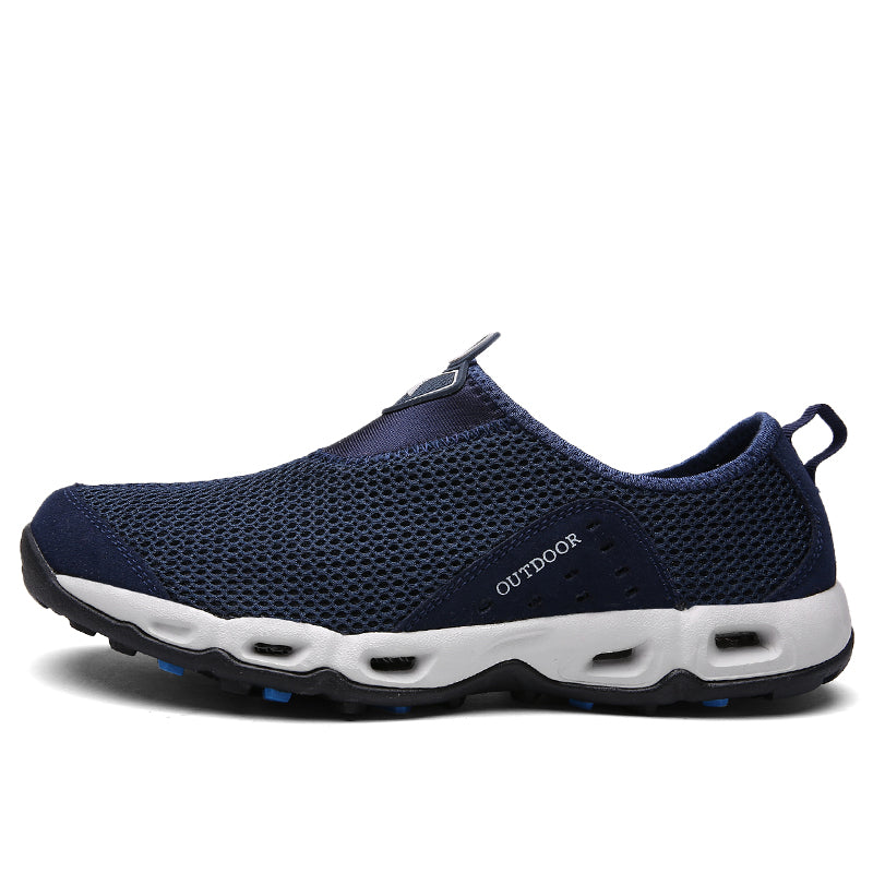 ⏰LAST DAY-50% OFF🛒 Men’s Lightweight Slip-On Barefoot Water Shoes – Breathable Mesh, Quick-Dry, Anti-Slip for Hiking & Outdoors