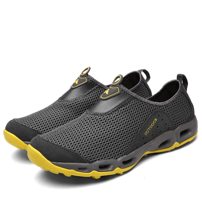 ⏰LAST DAY-50% OFF🛒 Men’s Lightweight Slip-On Barefoot Water Shoes – Breathable Mesh, Quick-Dry, Anti-Slip for Hiking & Outdoors