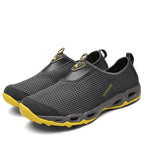 ⏰LAST DAY-50% OFF🛒 Men’s Lightweight Slip-On Barefoot Water Shoes – Breathable Mesh, Quick-Dry, Anti-Slip for Hiking & Outdoors