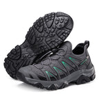 ⏰LAST DAY – 60% OFF🛒 Men's Lightweight Breathable Outdoor Hiking Shoes with Elastic Laces - Comfortable Running and Trekking Sneakers