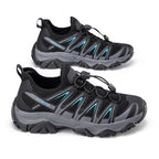 ⏰LAST DAY – 60% OFF🛒 Men's Lightweight Breathable Outdoor Hiking Shoes with Elastic Laces - Comfortable Running and Trekking Sneakers