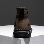 Men's Orthopedic Safety Off-Road Leather Boots - Lightweight ; Round Toe ; Ankle Protection ; Arch Support ; Non-Slip ; Durable for 3 years