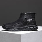 Men's Orthopedic Safety Off-Road Leather Boots - Lightweight ; Round Toe ; Ankle Protection ; Arch Support ; Non-Slip ; Durable for 3 years