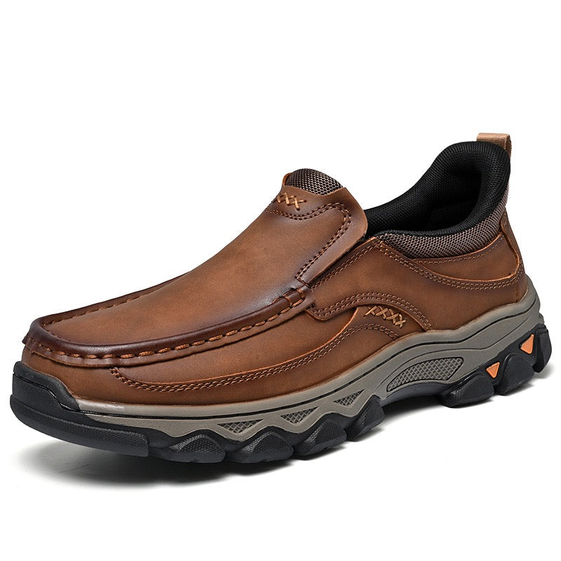 ⏰Last Day! 45% OFF 🔥GARB® Orthopedic Cowhide Loafers for Men – Wide Toe, Arch Support, No Bending Needed