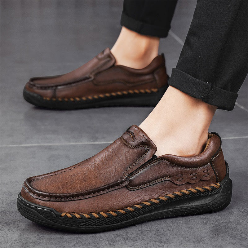 ⏰Promotion - 50% OFF🔥GARB®Men's Orthopedic Loafers – Handcrafted Leather, Wide Toe Box & Arch Support