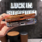 Gradient Diamond Glitter Mirror Stand Case for iPhone Series