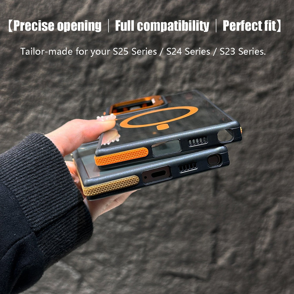 Magnetic Case with Hidden Lens Stand – Galaxy S25 Series