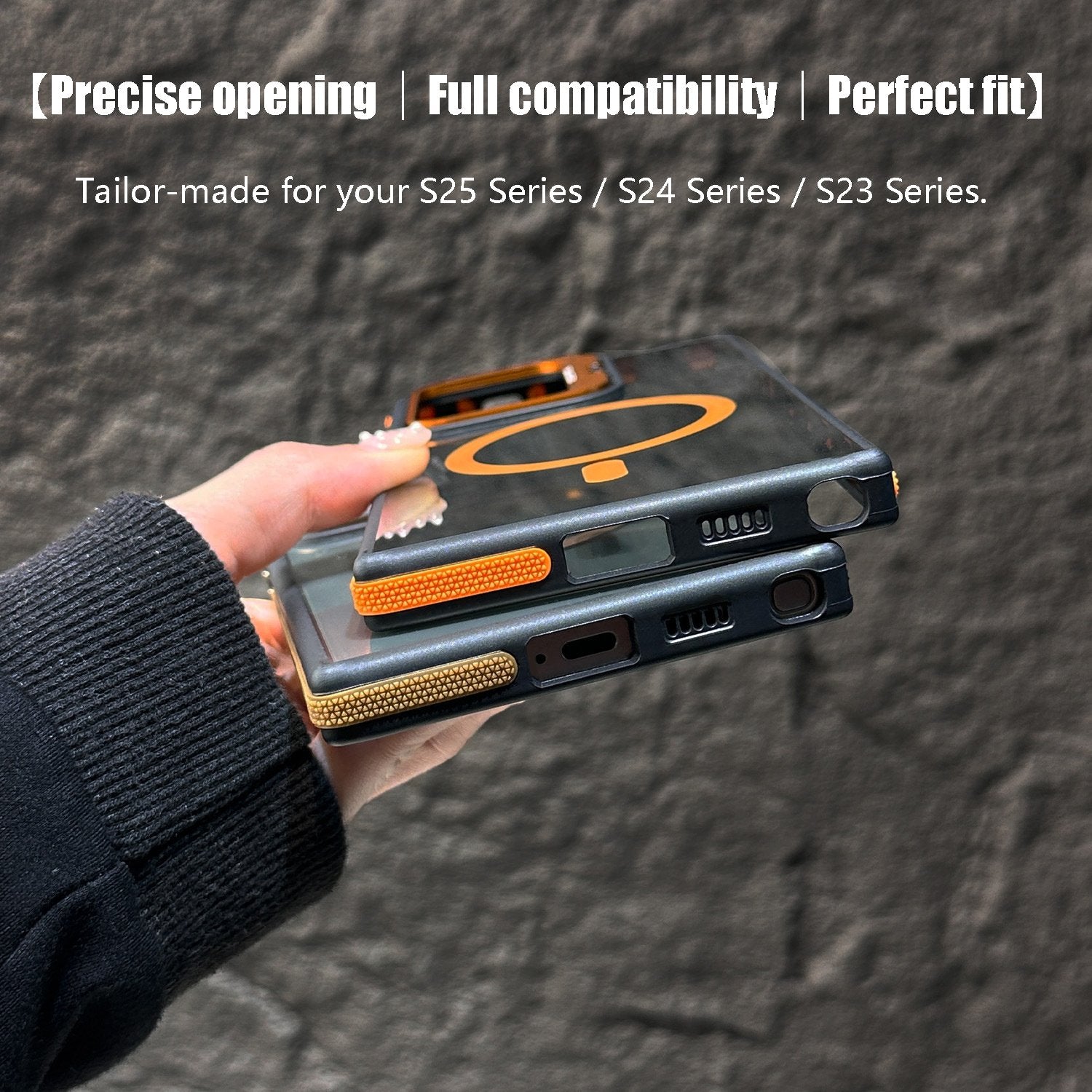 Magnetic Case with Hidden Lens Stand – Galaxy S25 Series