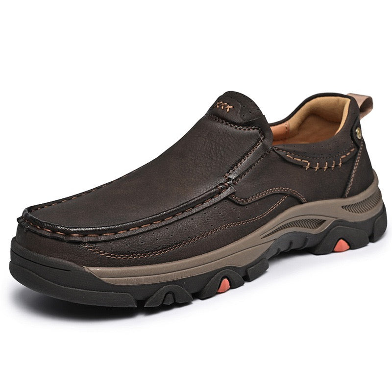 ⏰Last Day! 45% OFF  🔥GARB®Men's Genuine Leather Outdoor Slip-On Loafers with Arch Support & Wide Toe Box