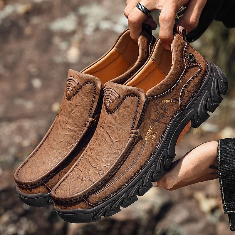 ⏰Promotion - 45% OFF🔥GARB®Men's Handcrafted Cowhide Orthopedic Outdoor Loafers