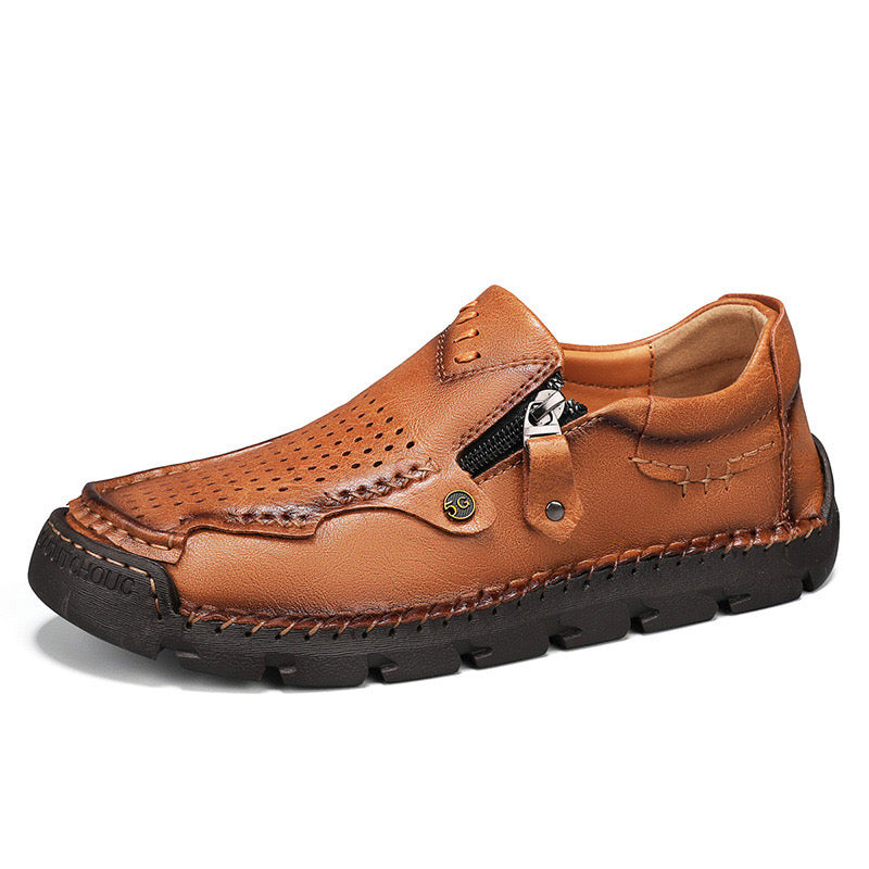 ⏰Promotion - 50% OFF🔥GARB® Men Casual Leather Loafer Summer Flat Soft Light Shoes