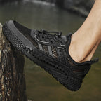 ⏰Last Day! 45% OFF 🔥GARB® Men's Genuine Leather Breathable Wide-Toe Drawstring Orthopedic Loafers