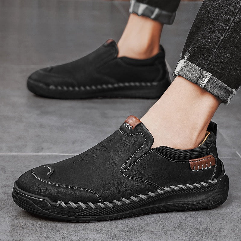 ⏰Promotion -45% OFF🔥GARB®Men's Orthopedic Leather Loafers - Wide Toe Box, Slip-On Comfort