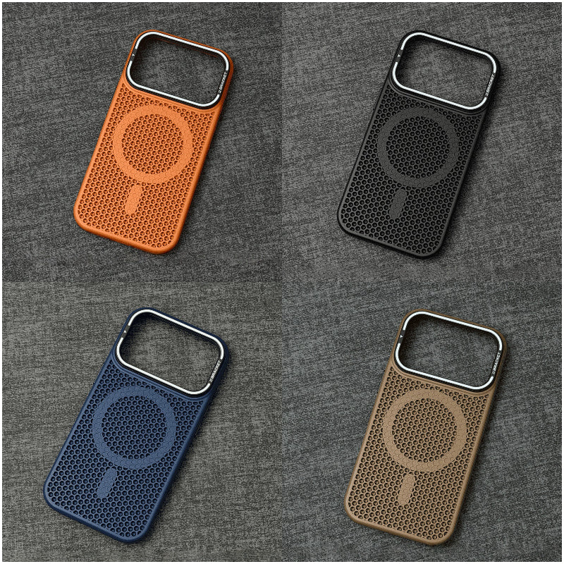 CaseSun-MagSafe Honeycomb Cooling Case for iPhone 17/16/15/14 Series