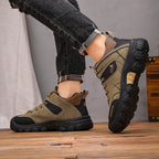 (📢LAST DAY-49% OFF🛒)Men's Outdoor Hiking Shoes – Waterproof, Non-Slip, Puncture-Proof & Smash-Proof with Arch Support & Wide Toe – Perfect for Daily Wear & Outdoor Adventures