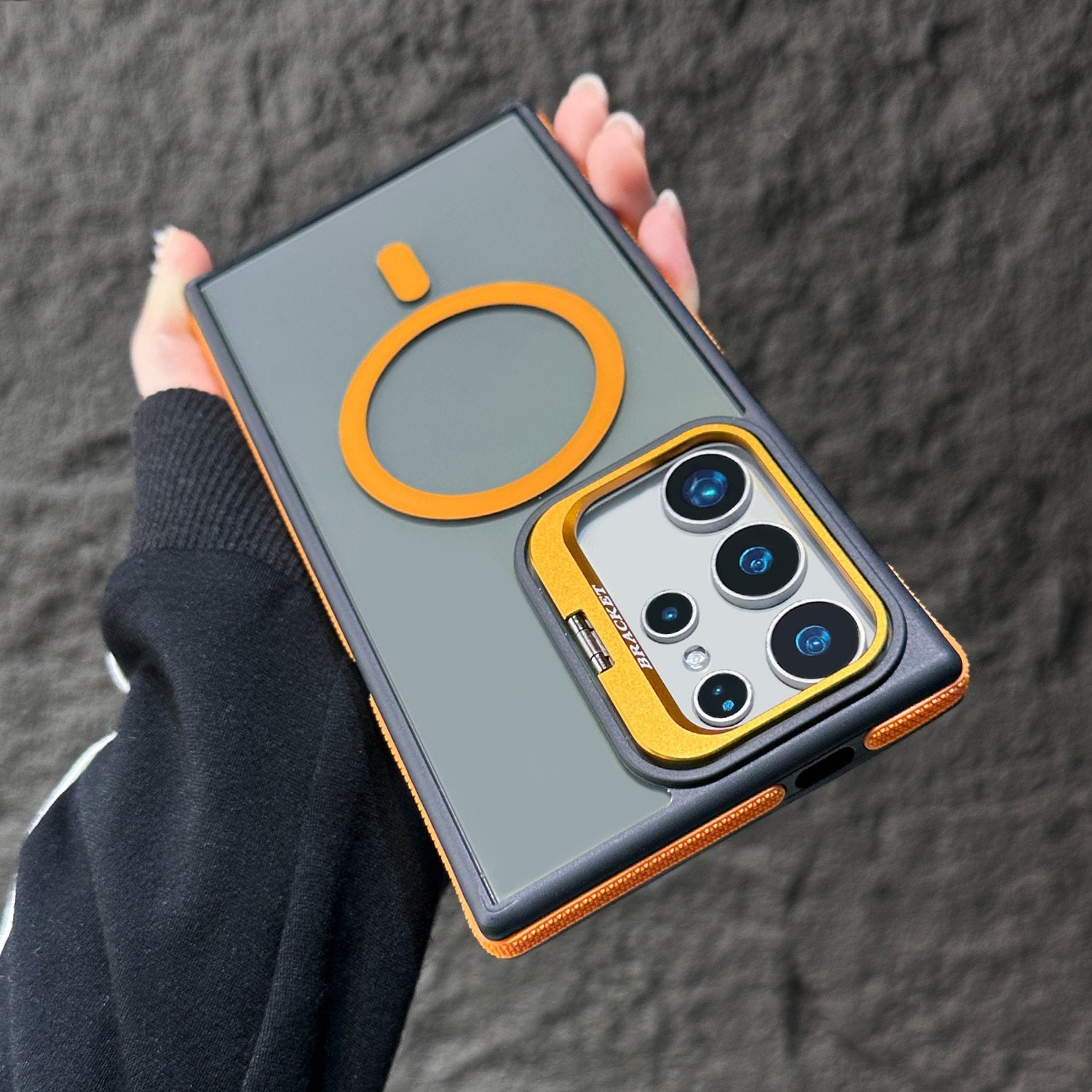 Magnetic Case with Hidden Lens Stand – Galaxy S25 Series