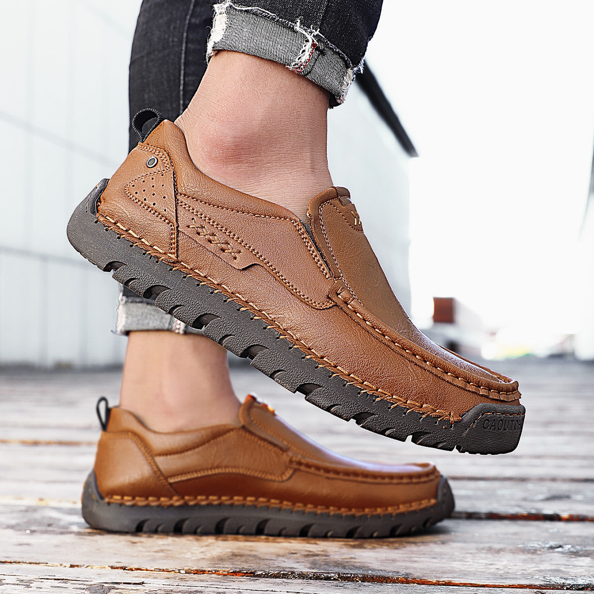 ⏰Last Day! 45% OFF 🔥GARB®Men's Handcrafted Cowhide Orthopedic Loafers