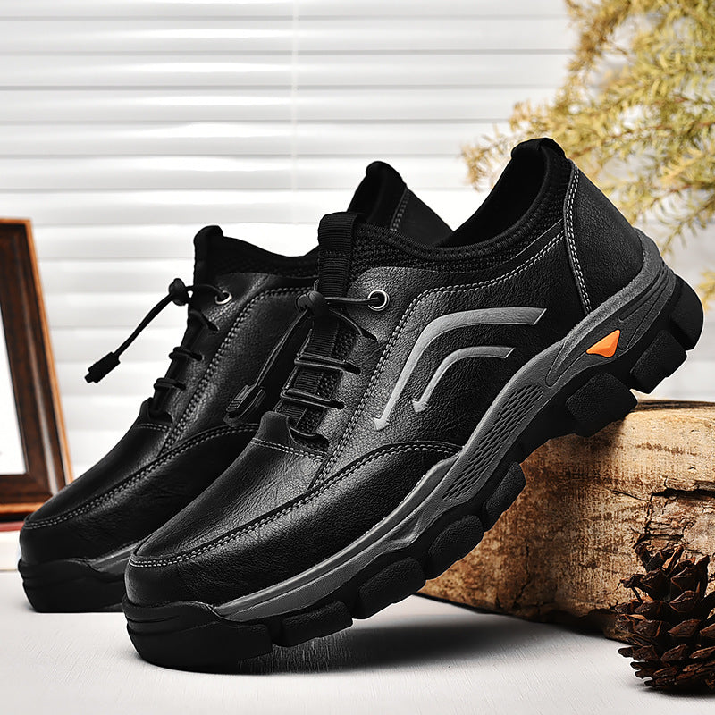 GARB®Men's handmade genuine leather drawstring slip-on orthopedic shoes