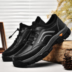 GARB®Men's handmade genuine leather drawstring slip-on orthopedic shoes