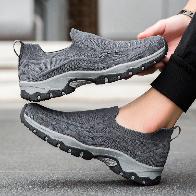 ⏰Flash Sale – 70% OFF🛒Men's Orthopedic Slip-On Walking Shoes – Arch Support, Wide Toe Box, Lightweight & Breathable Sneakers for Plantar Fasciitis, Foot Pain Relief, and All-Day Comfort