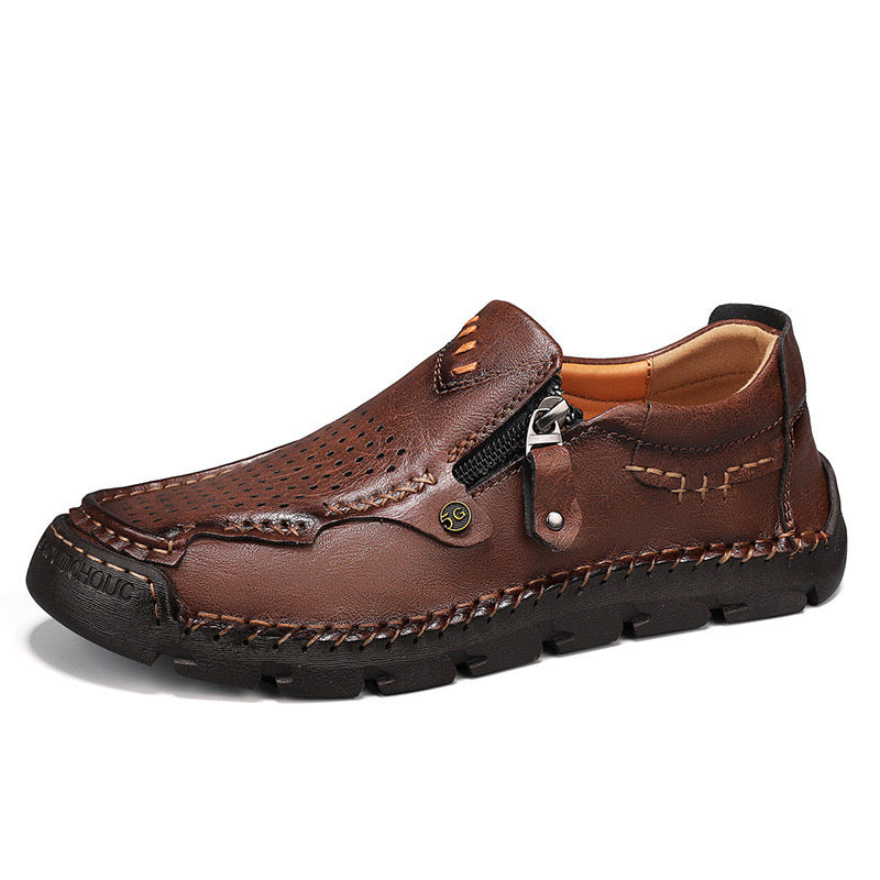 ⏰Promotion - 50% OFF🔥GARB® Men Casual Leather Loafer Summer Flat Soft Light Shoes