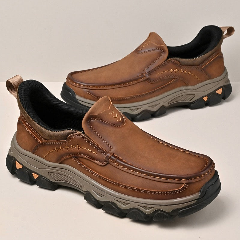 ⏰Last Day! 45% OFF 🔥GARB® Men's Genuine Leather Wide-Toe Orthopedic Outdoor Loafers