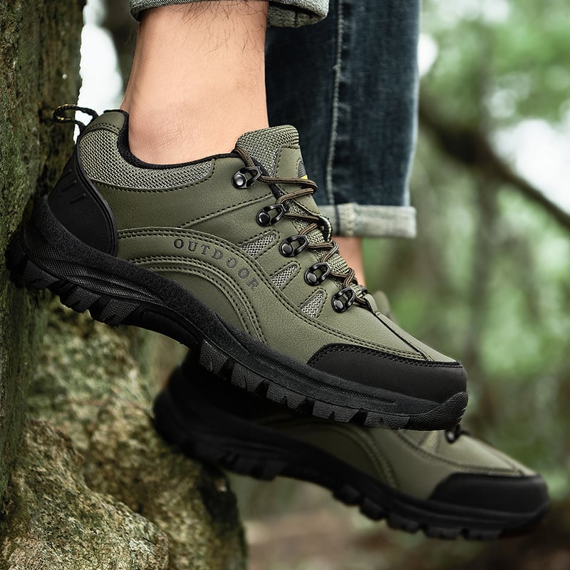 MEN'S LEATHER COMFORTABLE OUTDOOR CASUAL HIKING SHOES