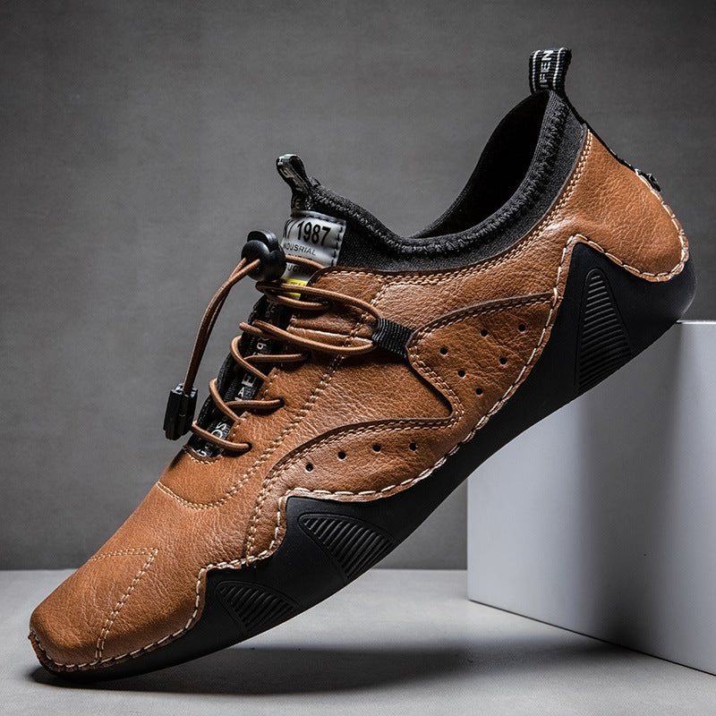 ⏰Promotion - 50% OFF🔥 GARB® Men's Handmade Orthopedic Breathable Lace-up Leather Shoes