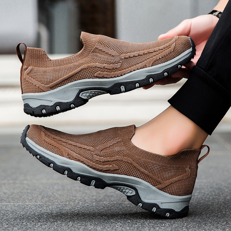 ⏰Flash Sale – 70% OFF🛒Men's Orthopedic Slip-On Walking Shoes – Arch Support, Wide Toe Box, Lightweight & Breathable Sneakers for Plantar Fasciitis, Foot Pain Relief, and All-Day Comfort