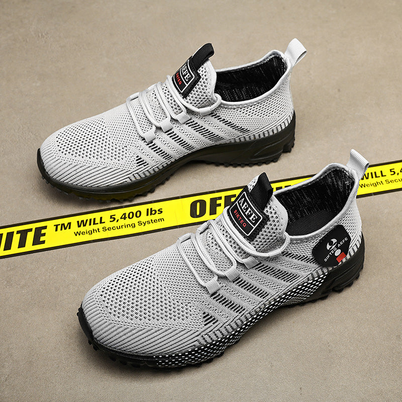 🔥HOT SALE 50% OFF🛒- Men’s Lightweight Orthopedic Flyknit Sneakers – Breathable Walking, Running & Outdoor Fitness Shoes