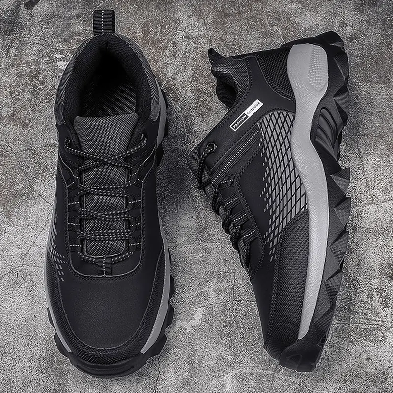 (⏰Limited Time Sale 70% OFF) Men's Wear Resistant Waterproof Non-slip Anti-skid Anti-puncture Hiking Shoes Orthopedic Wide Toe Arch Support Walking Shoes