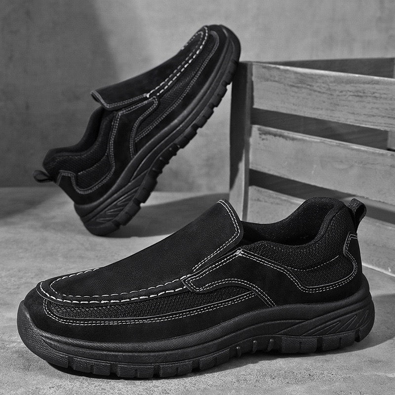 ⏰Promotion - 50% OFF🔥GARB®Genuine Leather  Slip-On Shoes - Orthopedic Arch Support, Wide Toe Box