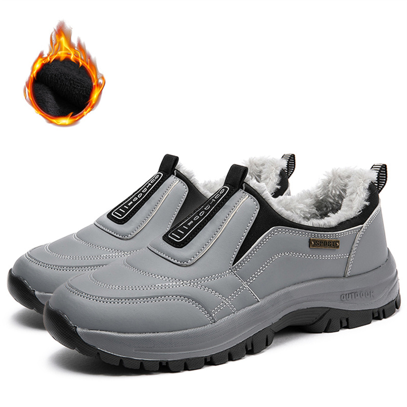 (🔥Best Selling) Men's Comfortable Waterproof Orthopedic Walking Shoes Plus Velvet Shoes