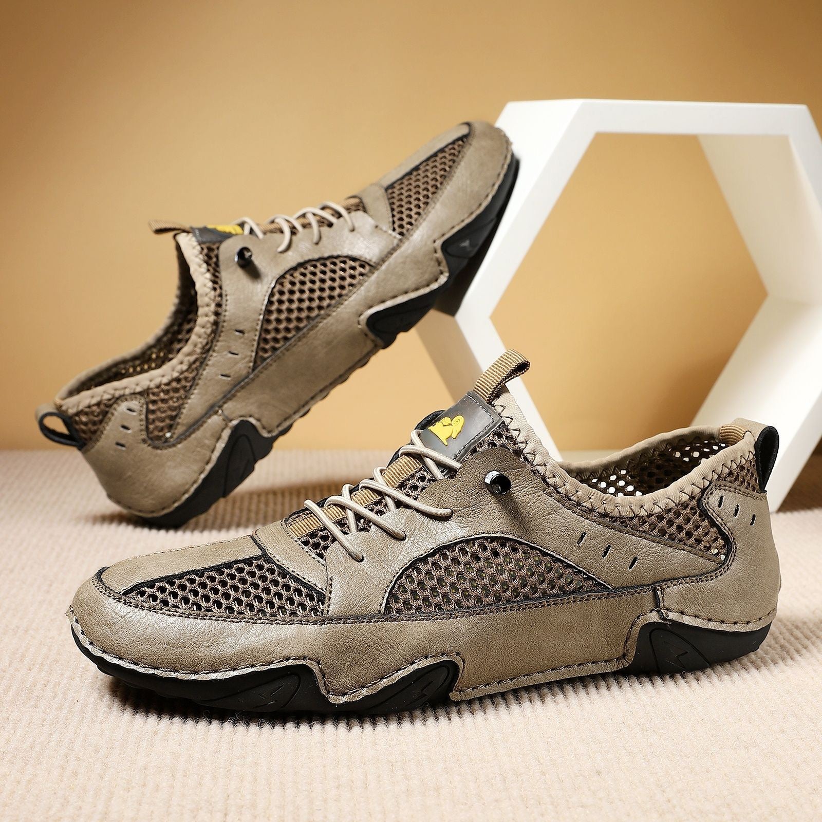 ⏰Last Day! 45% OFF 🔥GARB®Men's Genuine Leather Mesh Breathable Driving loafers