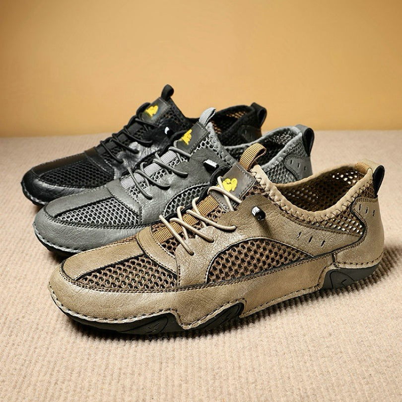 ⏰Last Day! 45% OFF 🔥GARB®Men's Genuine Leather Mesh Breathable Driving loafers