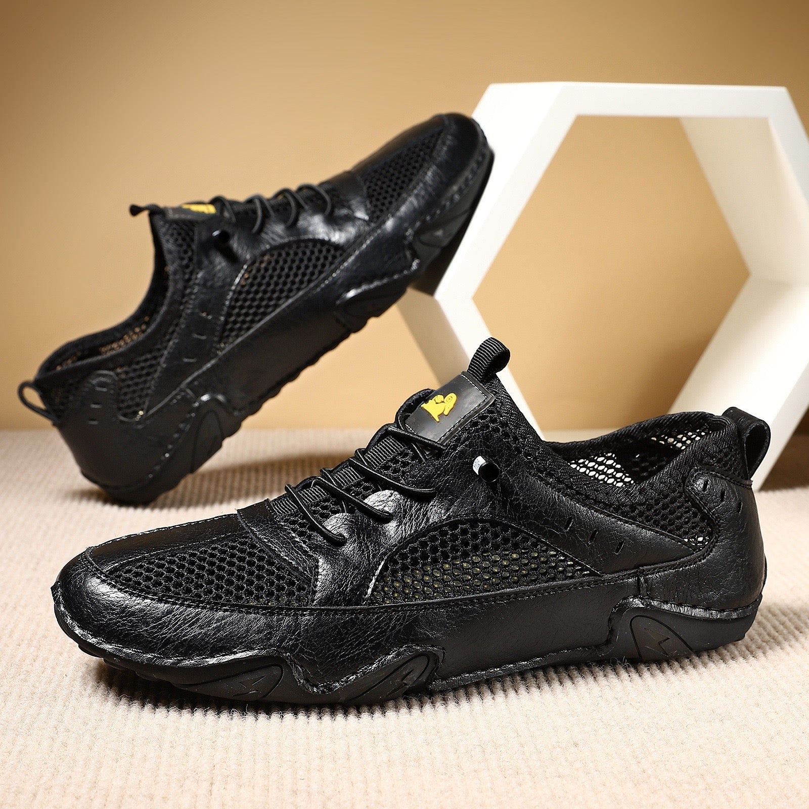 ⏰Last Day! 45% OFF 🔥GARB®Men's Genuine Leather Mesh Breathable Driving loafers